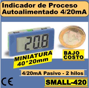 15b- Indicador 3&acute;5 Digitos LCD. 4-20mA autoalimentado